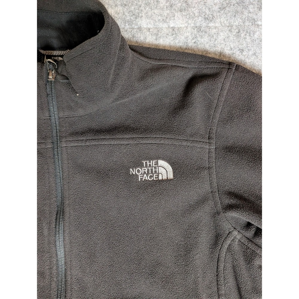The North Face WindWall Fleece Jacket Full Zip Black Mens Outdoor Hiking Layer - Picture 7 of 12